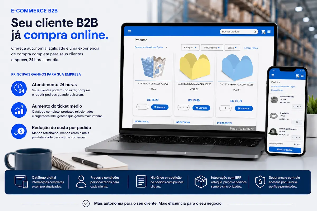 E-commerce B2B: por que sua indústria ou distribuidora precisa vender online